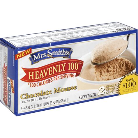 Mrs Smiths Heavenly 100 Frozen Dairy Dessert, Chocolate Mousse | Frozen Foods | D'Agostino