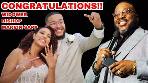 🧑🏽‍ ️‍👩🏽CONGRATULATIONS!!! Gospel Artist Bishop Marvin Sapp Son Marries ...