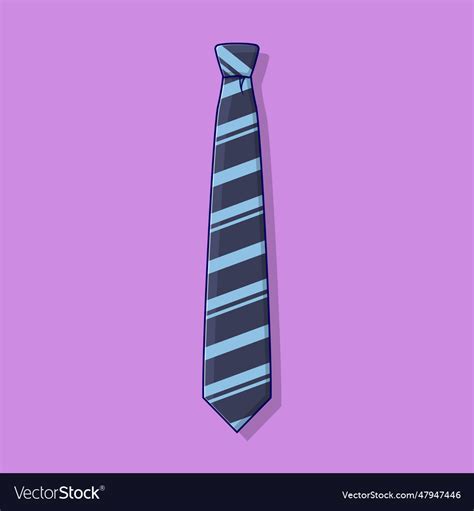 Tie icon with outline Royalty Free Vector Image