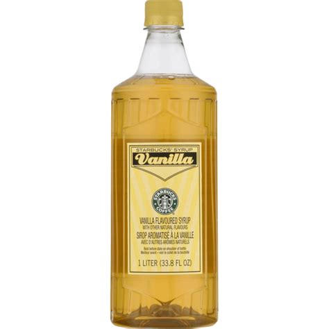 Starbucks Syrup Vanilla (33.8 fl oz) - Instacart