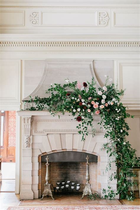 Picturesque Cairnwood Estate Fairytale Wedding | Wedding fireplace, Wedding mantle, Wedding ...