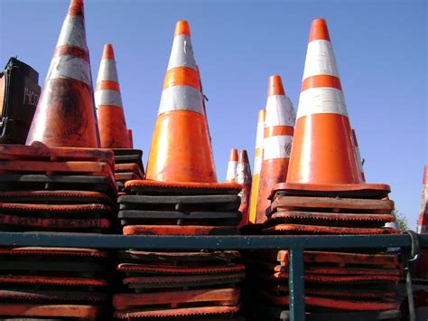 Traffic Cones Free Stock Photo - Public Domain Pictures