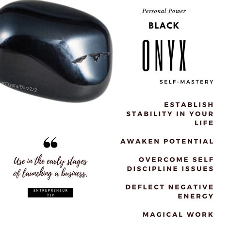 Healing properties of black onyx a crystal for strength grounding – Artofit