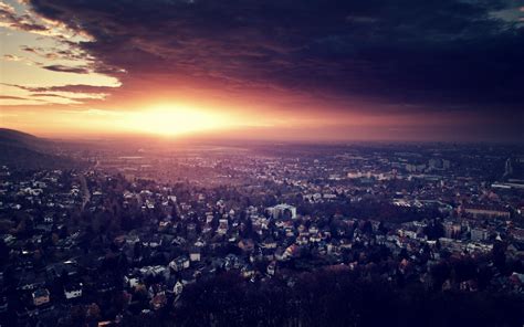 Fond d'écran : ville, nuit, Vue de dessus, lumière, ciel 1920x1200 - 4kWallpaper - 677986 - Fond ...