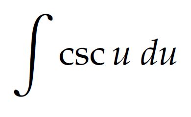 Integral of COSECANT | Formula and examples