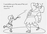 David And Goliath Coloring Page Ideas  Home sketch template