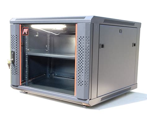 9U Server Rack Cabinet Enclosure. ACCESSORIES FREE! Vented Shelf ...