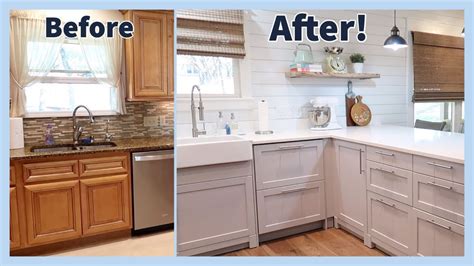 DIY Small Kitchen Remodel | Before and After Ikea Kitchen | 90s Kitchen Extreme Makeover - YouTube