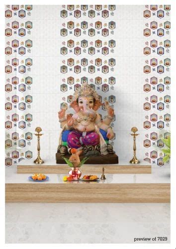 Glossy Designer Pooja Room Tiles, Thickness: 6MM, 300x450 MM at Rs 130/box in Morbi