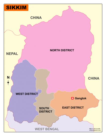 District Map Of Sikkim