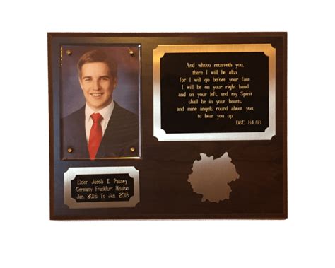 Missionary Plaque - LDS Missionary Bookstore