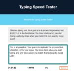 Typing Speed Tester In JavaScript With Source Code