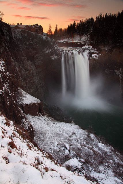 Snoqualmie Falls Sunrise In Winter | Beautiful places nature, Snoqualmie falls, Places around ...