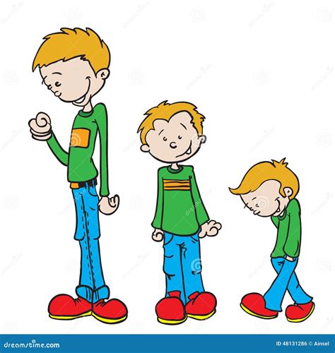 Little Boy Grow Stock Illustration - Image: 48131286