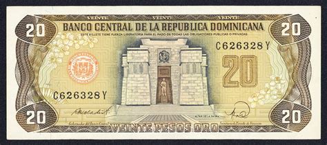 Dominican Republic 20 Pesos Oro banknote 1988 Altar de la Patria|World Banknotes & Coins ...