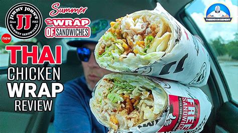 Jimmy John's® Thai Chicken Summer Wrap Review! 👔🐔⛱️🌯 | Summer Wraps Are Back! | theendorsement ...