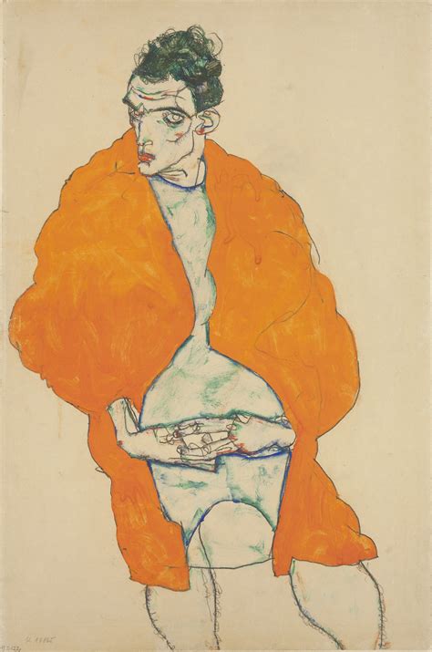 Egon Schiele, Standing Male Figure (Self-Portrait) 1914 - EUTOPIA