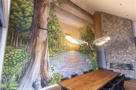 Dining Room Nature Wall - Graffiti Artist Melbourne