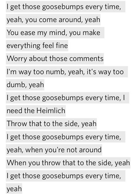 Travis Scott Goosebumps Lyrics