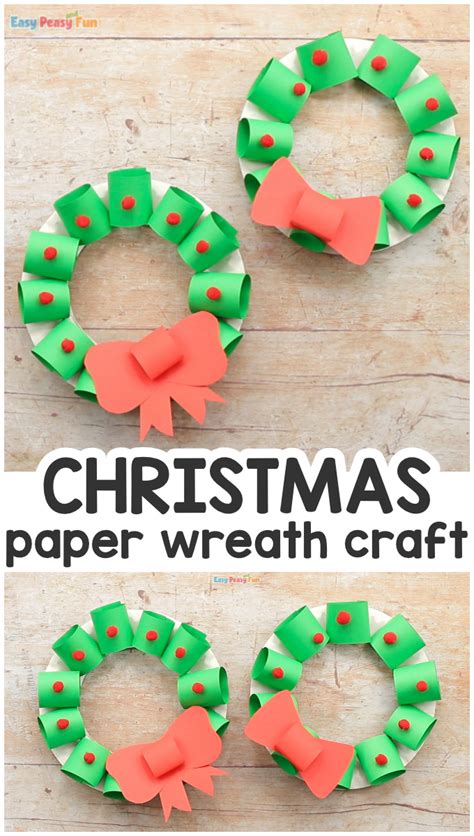 Paper Plate Christmas Wreath