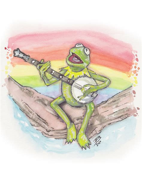 Rainbow Connection Fine Art Quality Print / Kermit / Muppet | Etsy