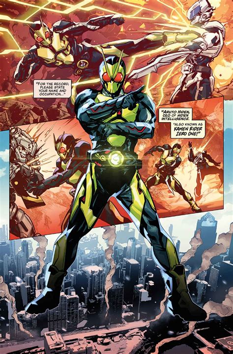 Titan Comics Reveals Interior And Cover Art For First Issue Of Western 'Kamen Rider: Zero-One ...