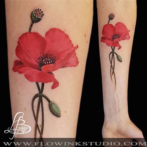 Poppy tattoo by Lainey! Limited availability at Revival Tattoo Studio! | Poppies tattoo ...