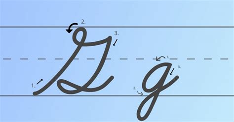 How to Write Cursive G [Worksheet and Tutorial]