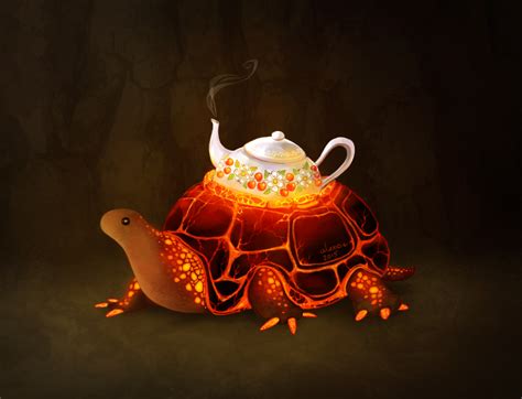 Fire turtle by Aleoo-Whiter on DeviantArt