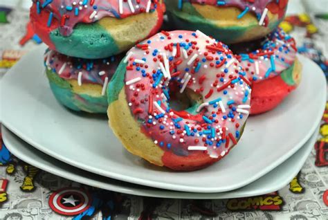 Superhero Donuts Recipe [Captain America Themed Donuts]