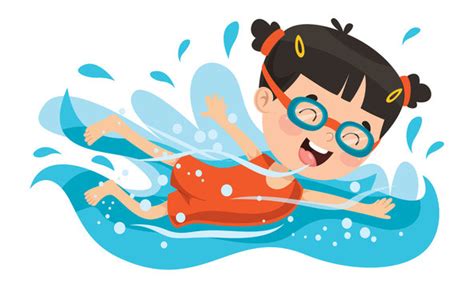 Animated Clipart Kids Swimming