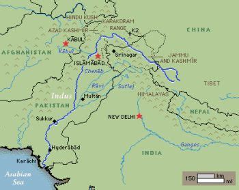 Indus River On World Map - Map