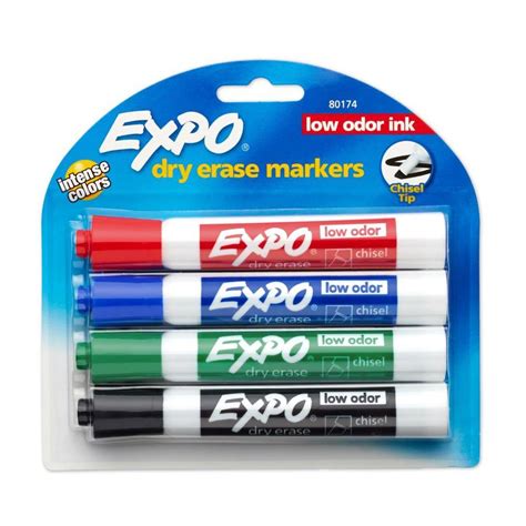 Expo 4-Pack Low Odor Dry Erase Markers at Lowes.com