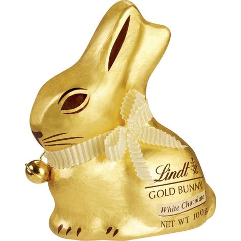 Lindt Gold Easter Bunny White Chocolate - 100g | BIG W