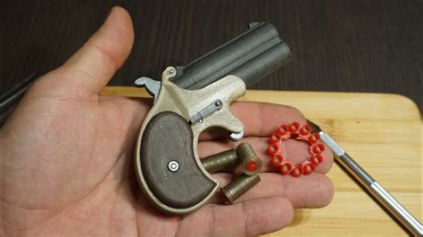 3D printed cap gun toy Remington Derringer - YouTube