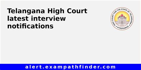 Telangana High Court - All upcoming admission latest interview ...