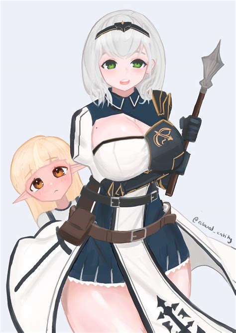 Fan art of Noel and loli flare : r/Hololive