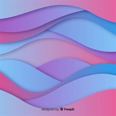 an abstract background with blue, pink and purple wavy lines on the ...