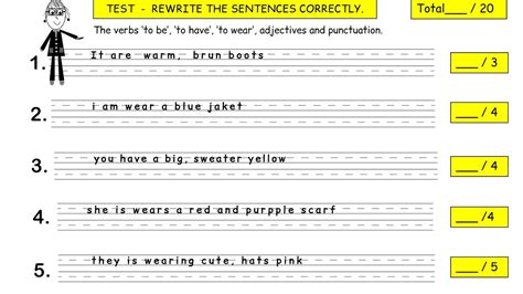 Test: Rewrite the Sentences Correctly - YouTube