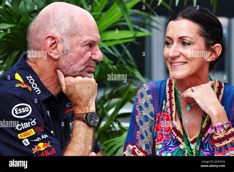 (L to R): Adrian Newey (GBR) Red Bull Racing Chief Technical Officer ...