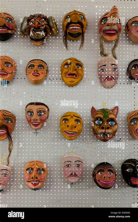 Bolivian Diablada dance masks Stock Photo - Alamy