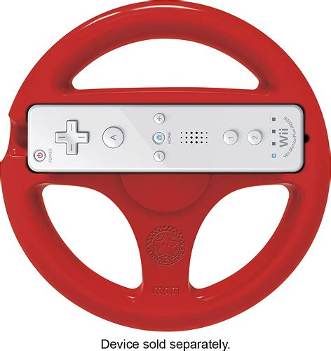 Hori Mario Mario Kart 8 Racing Wheel Attachment for Wii and Wii U Red ...