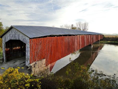 Medora Bridge | The Medora Covered Bridge has a length of 43… | Flickr - Photo Sharing!