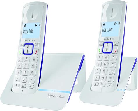 Alcatel Versatis F200 duo Pack duo Téléphone sans fil numérique Aubergine: Amazon.fr: High-tech