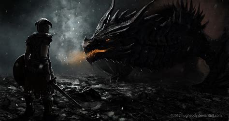 Skyrim - Alduin by HughEbdy on DeviantArt