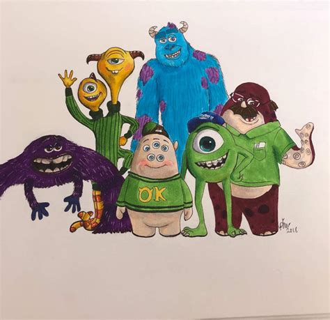 Monsters University marker drawing | Art Amino