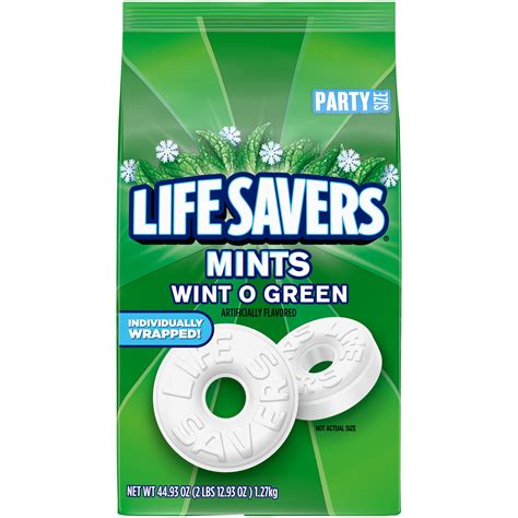 Life Savers Wint-O-Green Breath Mint Hard Candy, Party Size - 44.93 oz - Walmart.com