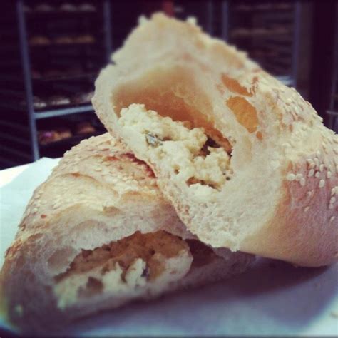 Bolillos filled with cream cheese and jalapeños. Bolilllos con queso crema y jalapeño. | Food ...