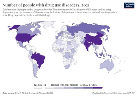 Number of people with drug use disorders - Our World in Data