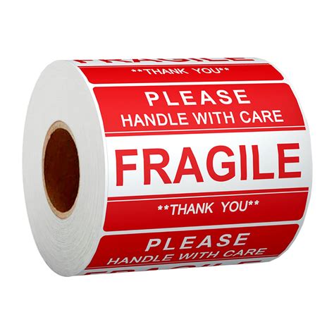 Buy Anylabel 3 x 2 inch Handle with Care Fragile Thank You Warning Packing Shipping Label ...